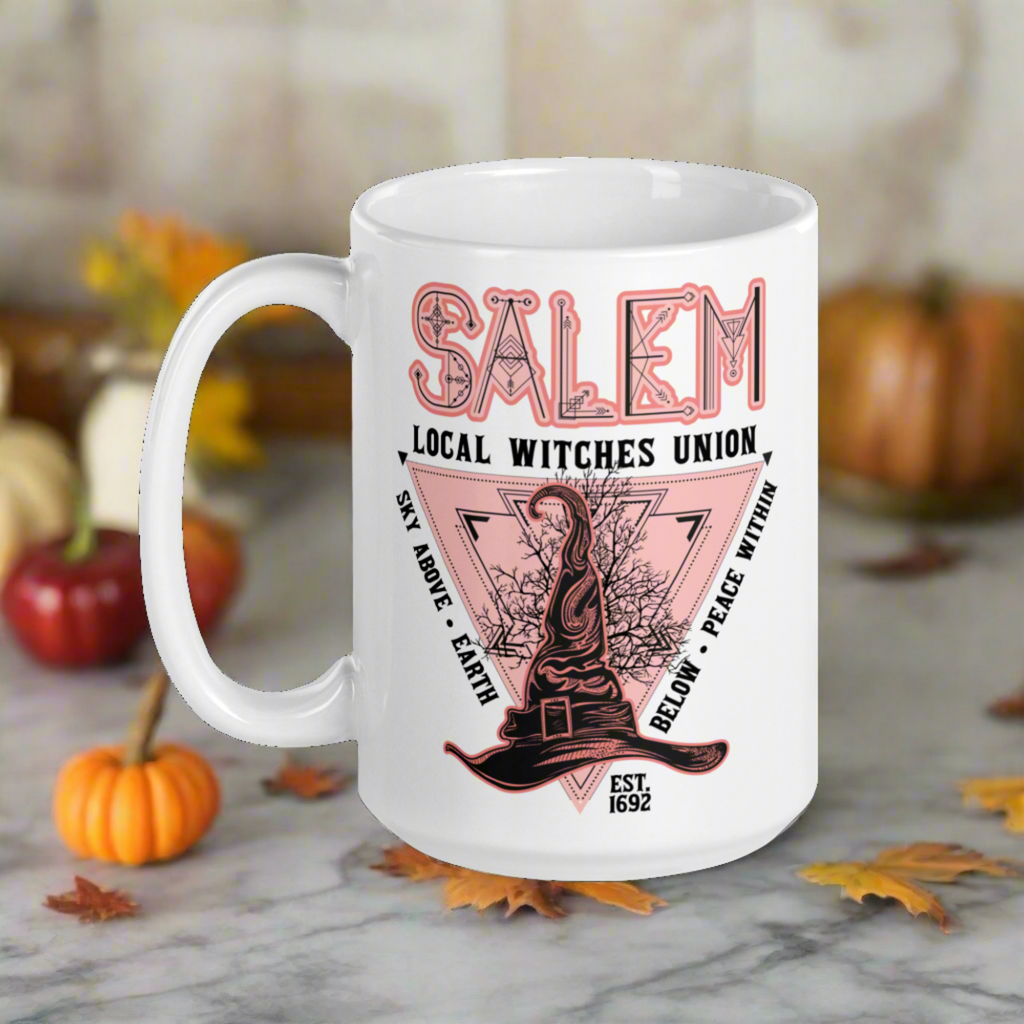 Salem Local Witches Union Halloween Glossy Coffee Mug