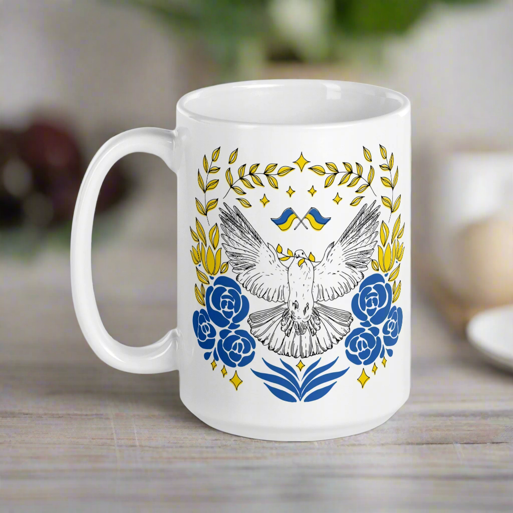 Dove Of Peace For Ukraine Coffee Mug