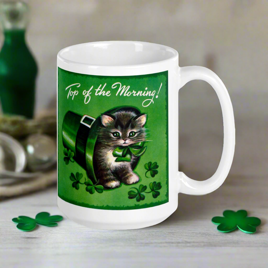 Top Of The Morning St. Patrick’s Day Glossy Coffee Mug