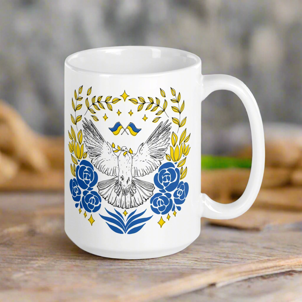 Dove Of Peace For Ukraine Coffee Mug