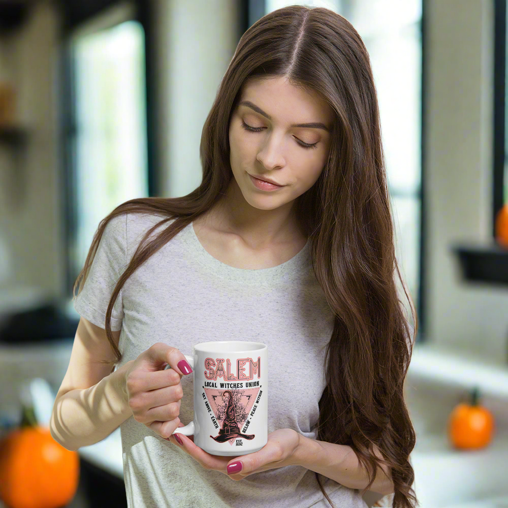 Salem Local Witches Union Halloween Glossy Coffee Mug