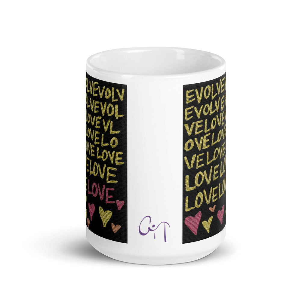 Evolveevlovelove Gold Caden Caraco Glossy Mug - Evolve Into Love Collection