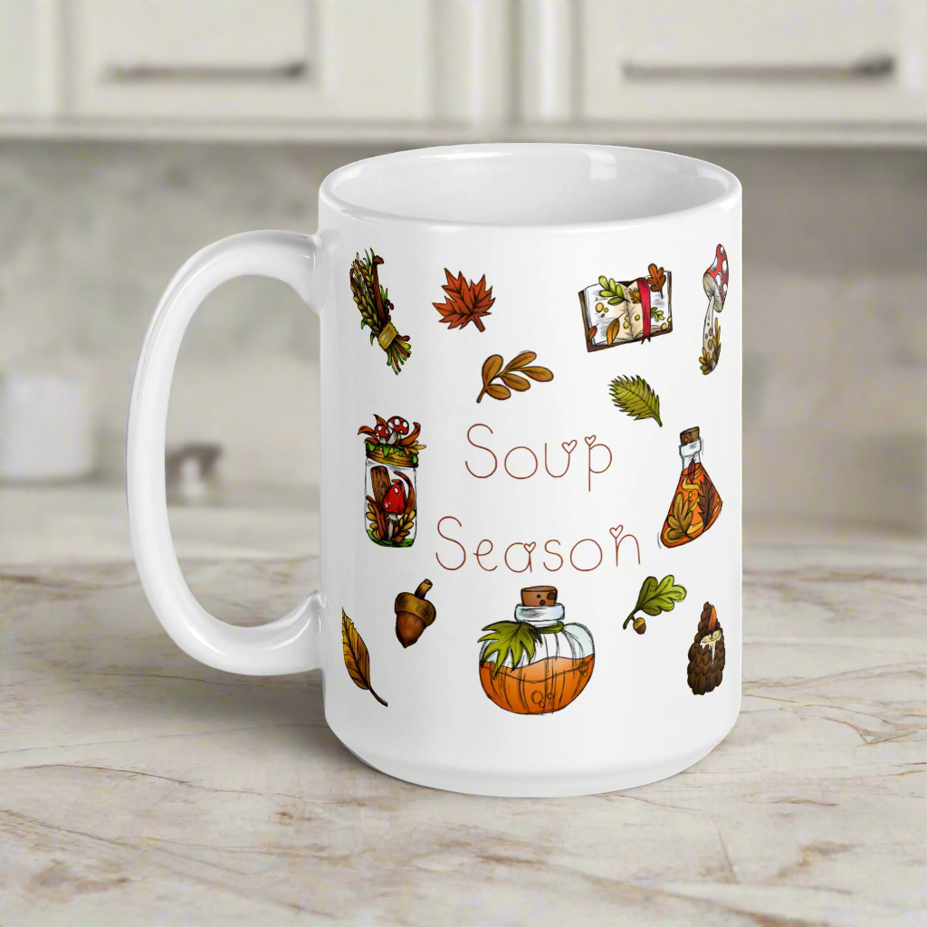 Soup Season Fall Autumn Glossy Coffee Mug