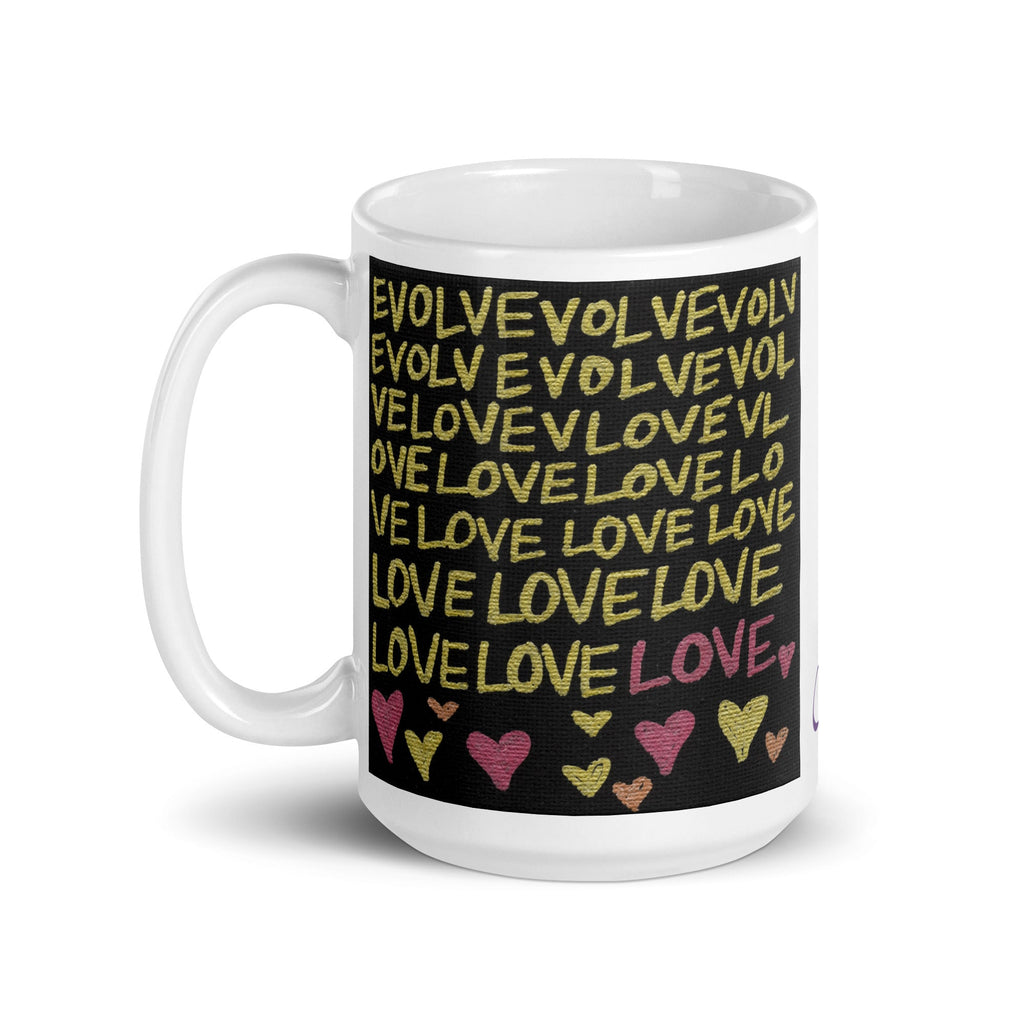Evolveevlovelove Gold Caden Caraco Glossy Mug - Evolve Into Love Collection