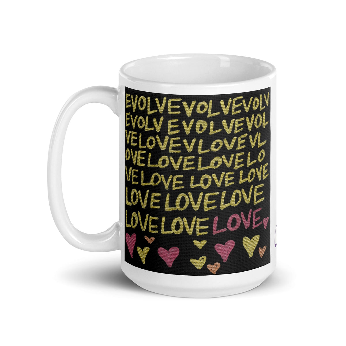 Evolveevlovelove Gold Caden Caraco Glossy Mug - Evolve Into Love Collection