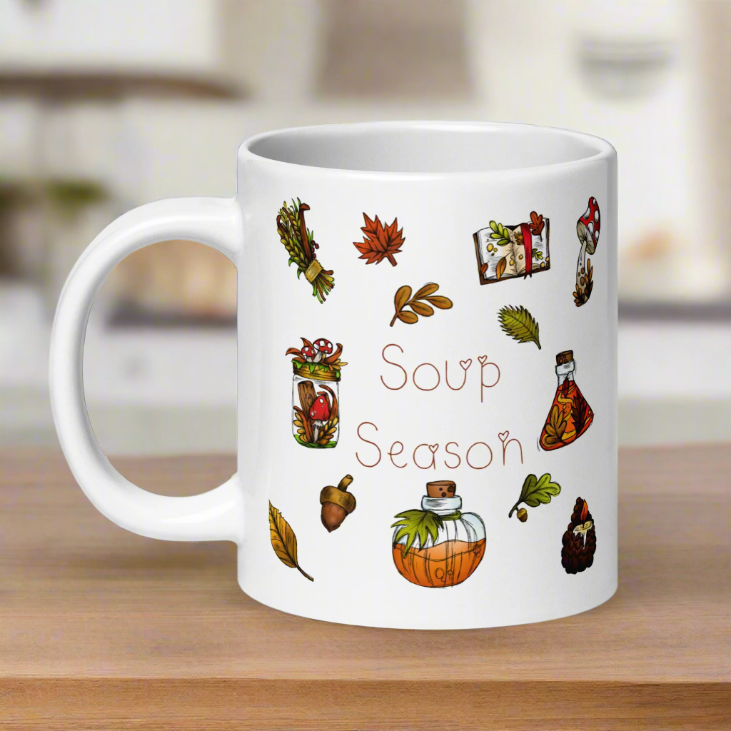 Soup Season Fall Autumn Glossy Coffee Mug