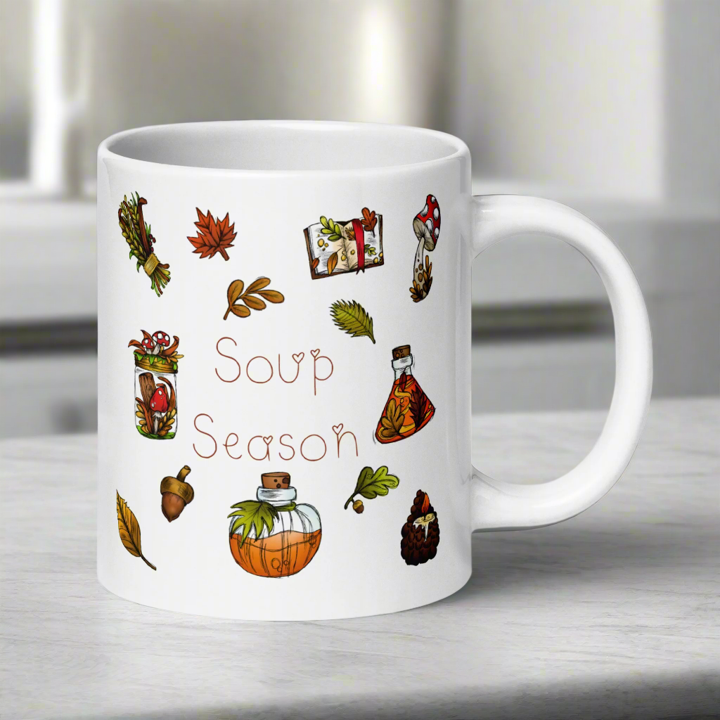 Soup Season Fall Autumn Glossy Coffee Mug