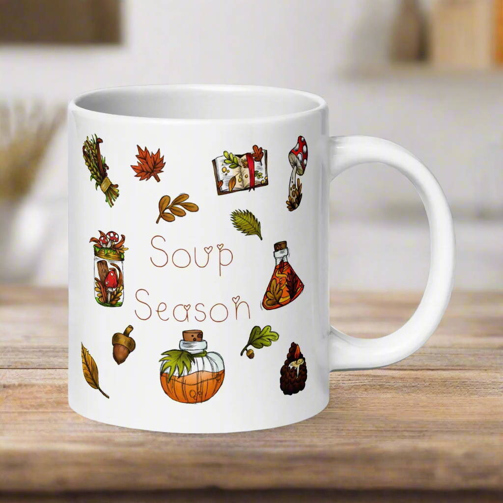 Soup Season Fall Autumn Glossy Coffee Mug